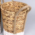 Set of Two Woven White and Natural Wicker Baskets