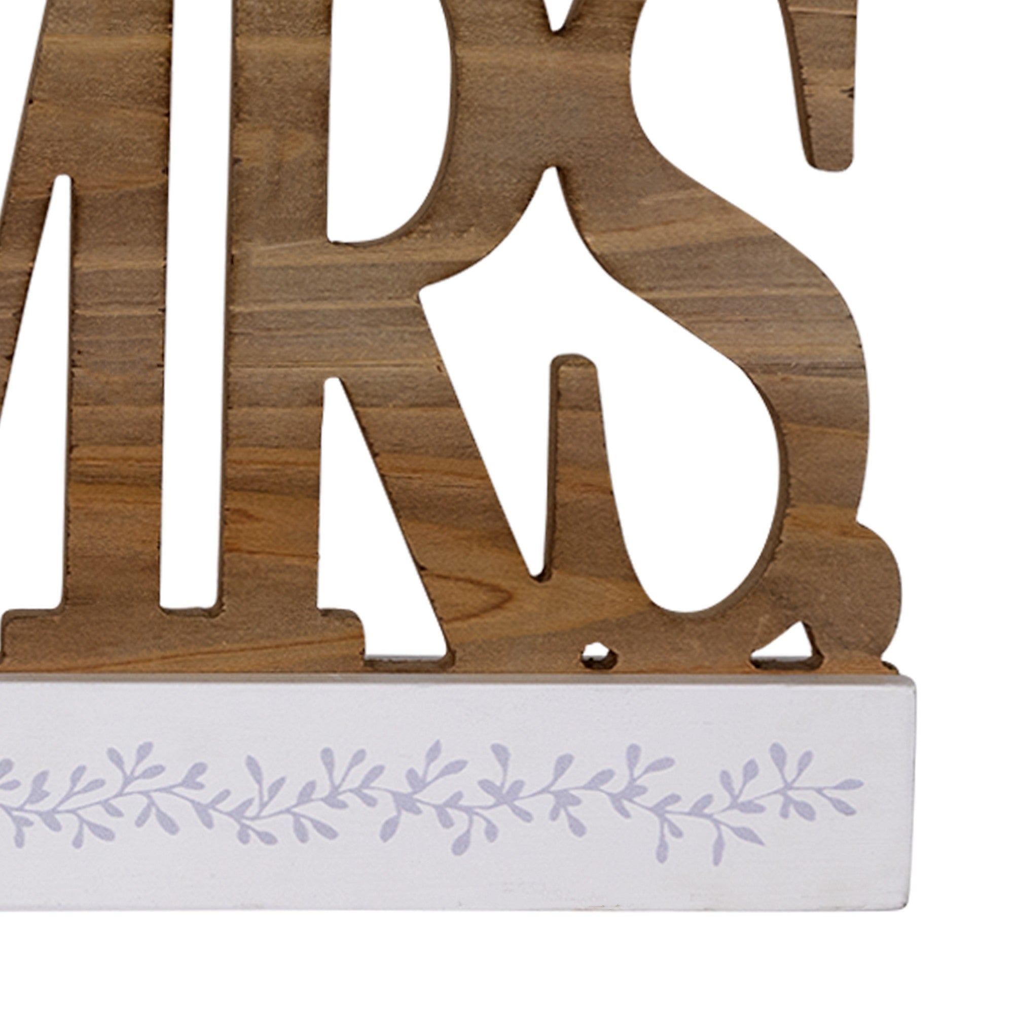 Wooden Mr. and Mrs. Décor Piece