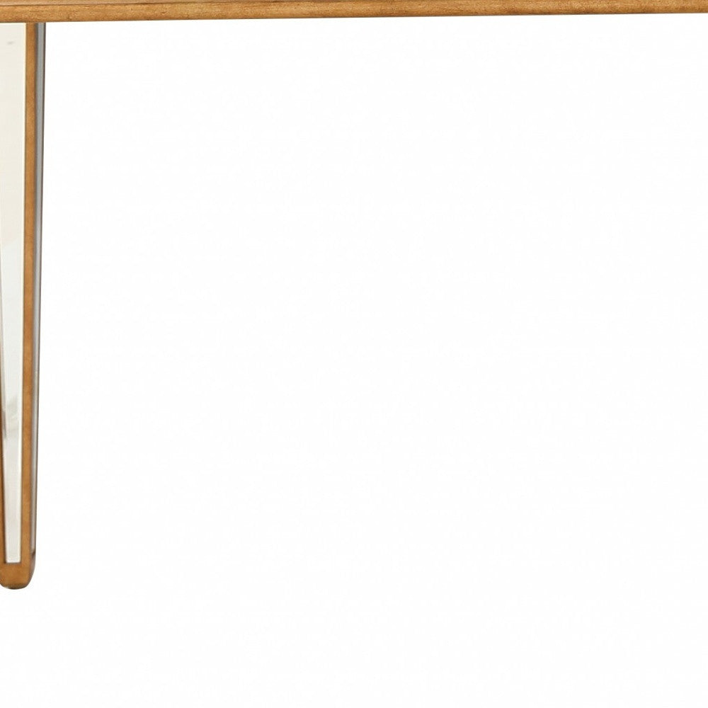 Antiqued Gold Finish Console Table