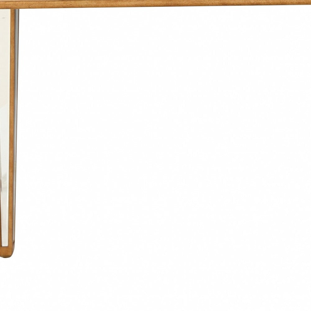 Antiqued Gold Finish Console Table