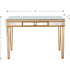 Antiqued Gold Finish Console Table