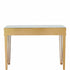 Antiqued Gold Finish Console Table