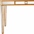 Antiqued Gold Finish Console Table