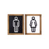 Set of Two His and Hers Bathroom Wall Art