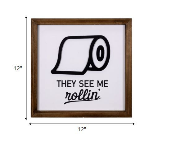 They See Me Rollin" Framed Wall Art