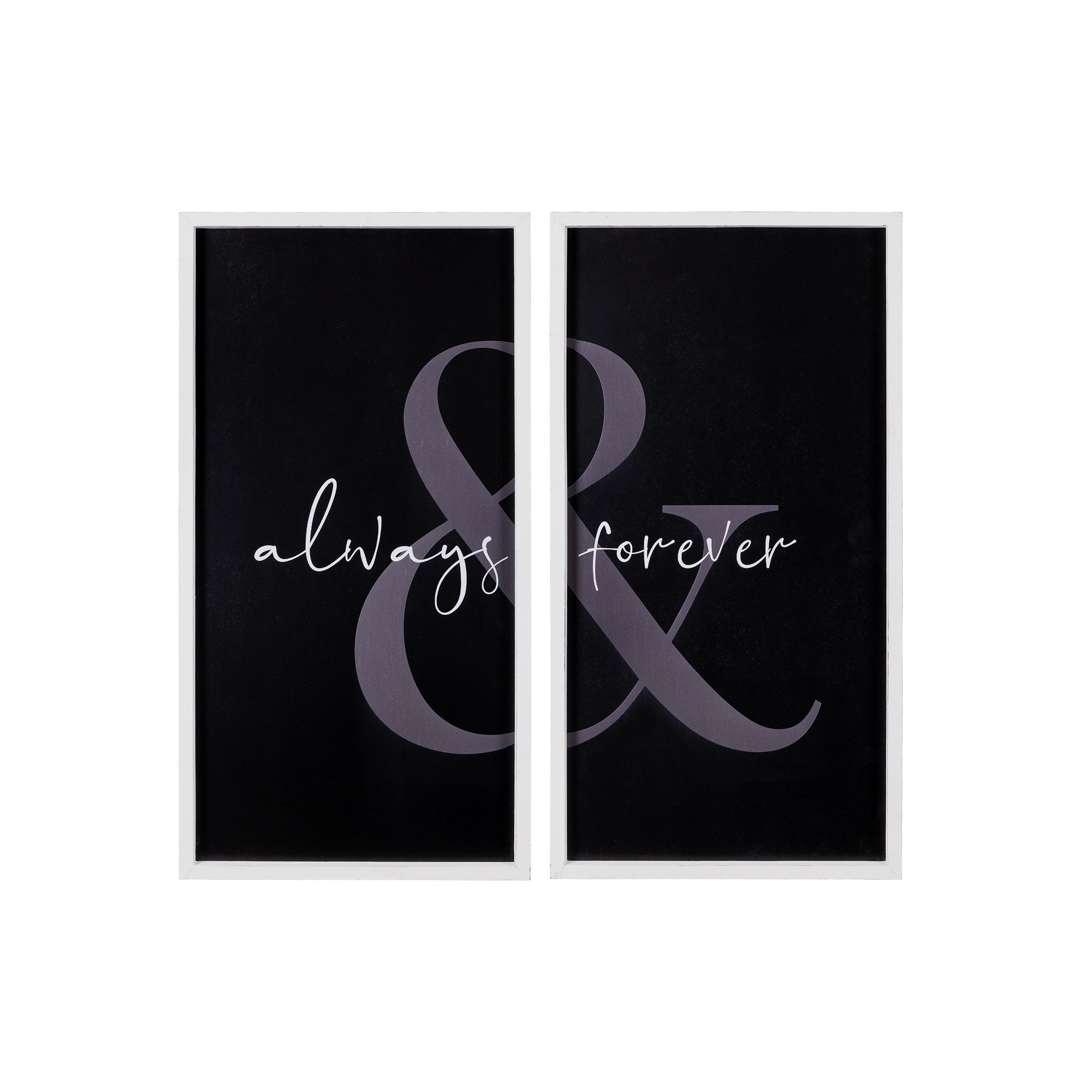 Two Piece Always and Forever Wall Art