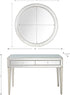 Silver Beaded Mirror and Console Table