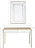 Champagne Finish Mirror and Console Table