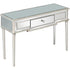 Silver Leaf Antiqued Console Table