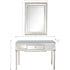 Silver Leaf Antiqued Mirror and Console Table