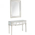 Silver Leaf Antiqued Mirror and Console Table