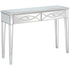 Silver Glass Mirror Console Table