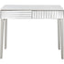 Antiqued Silver Finish Mirror Console Table