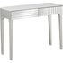 Antiqued Silver Finish Mirror Console Table