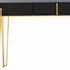 Black Mirrored Console Table