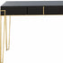 Black Mirrored Console Table