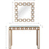 Square Reflective Mirror and Console Table