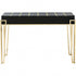 Gold and Black Sqaured Console Table