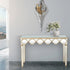 Scalloped Edge Console Table