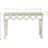 Scalloped Edge Console Table