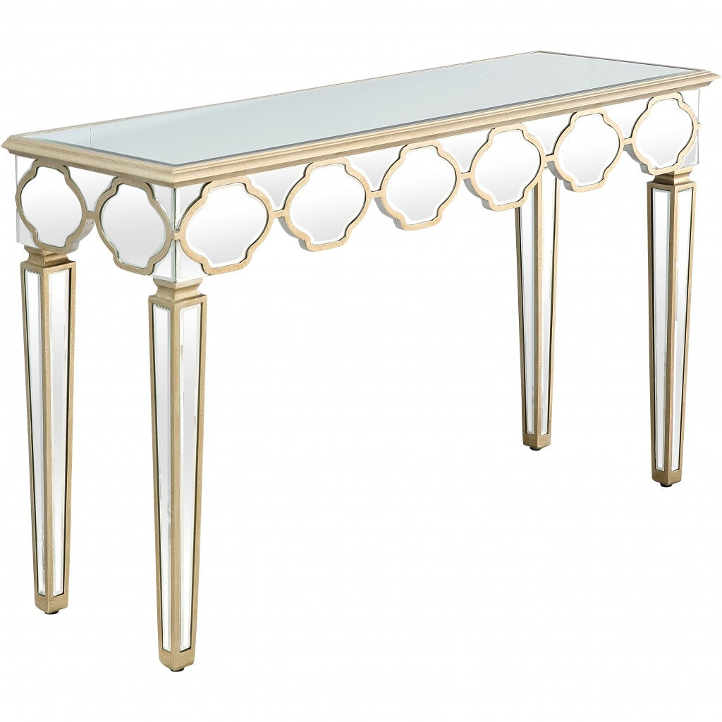 Scalloped Edge Console Table