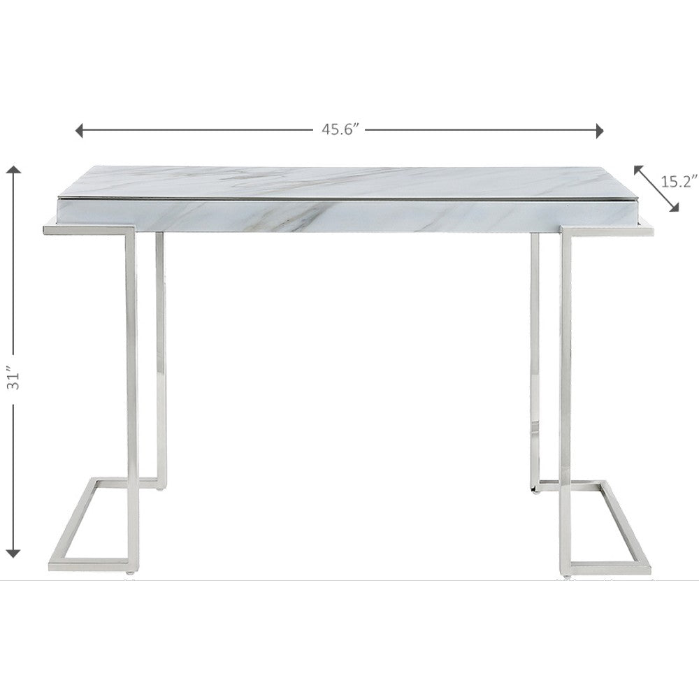 Marble Rectangular Console Table