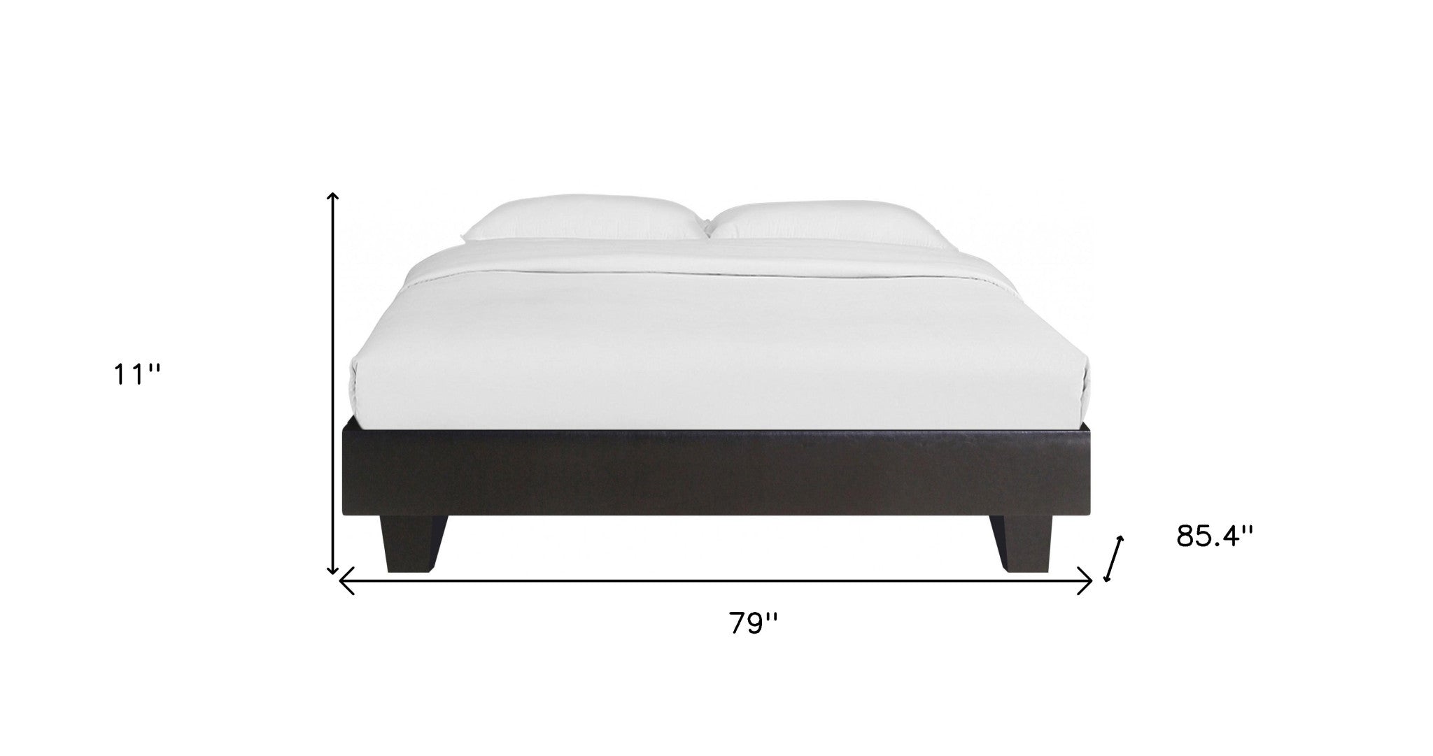 Black Platform Queen Bed