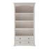 75" White Solid Wood Four Tier Bookcase