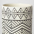 17" Ceramic Cream Geometric Cylinder Table Vase