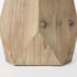 11" Natural Stain Geometric Wooden Vase