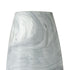 12" Gray and White Marble Design Glass Vase