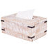 Rustic White Mango Wood Rectangular Tissue Holder