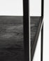 55" Natural and Black Frame Console Table With Storage