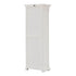 Traditional White and Glass Door Storage Cabinet