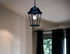 Matte Black Domed Glass Lantern Hanging Light