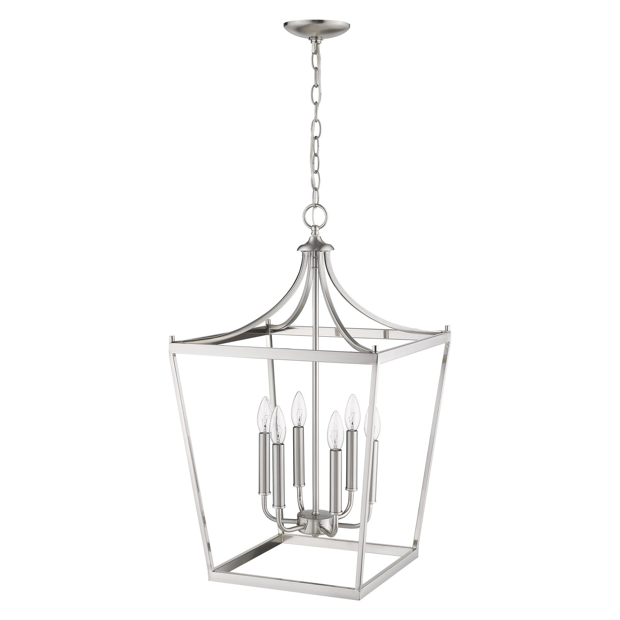 Kennedy 6-Light Satin Nickel Pendant