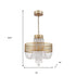 Viola 4-Light Antique Gold Crystal Chandelier