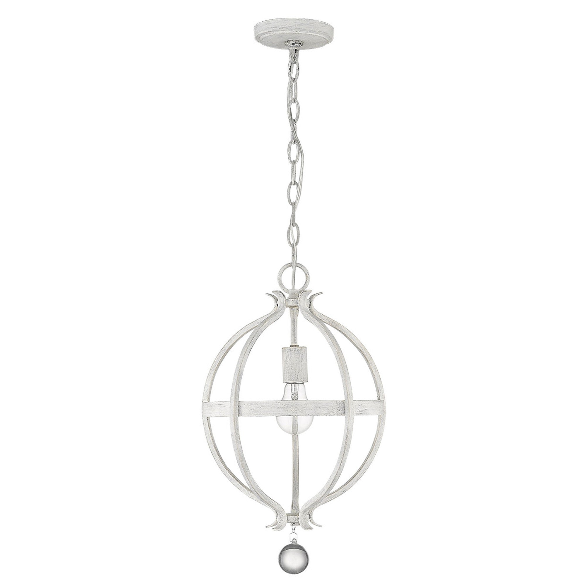 Callie 1-Light Country White Pendant