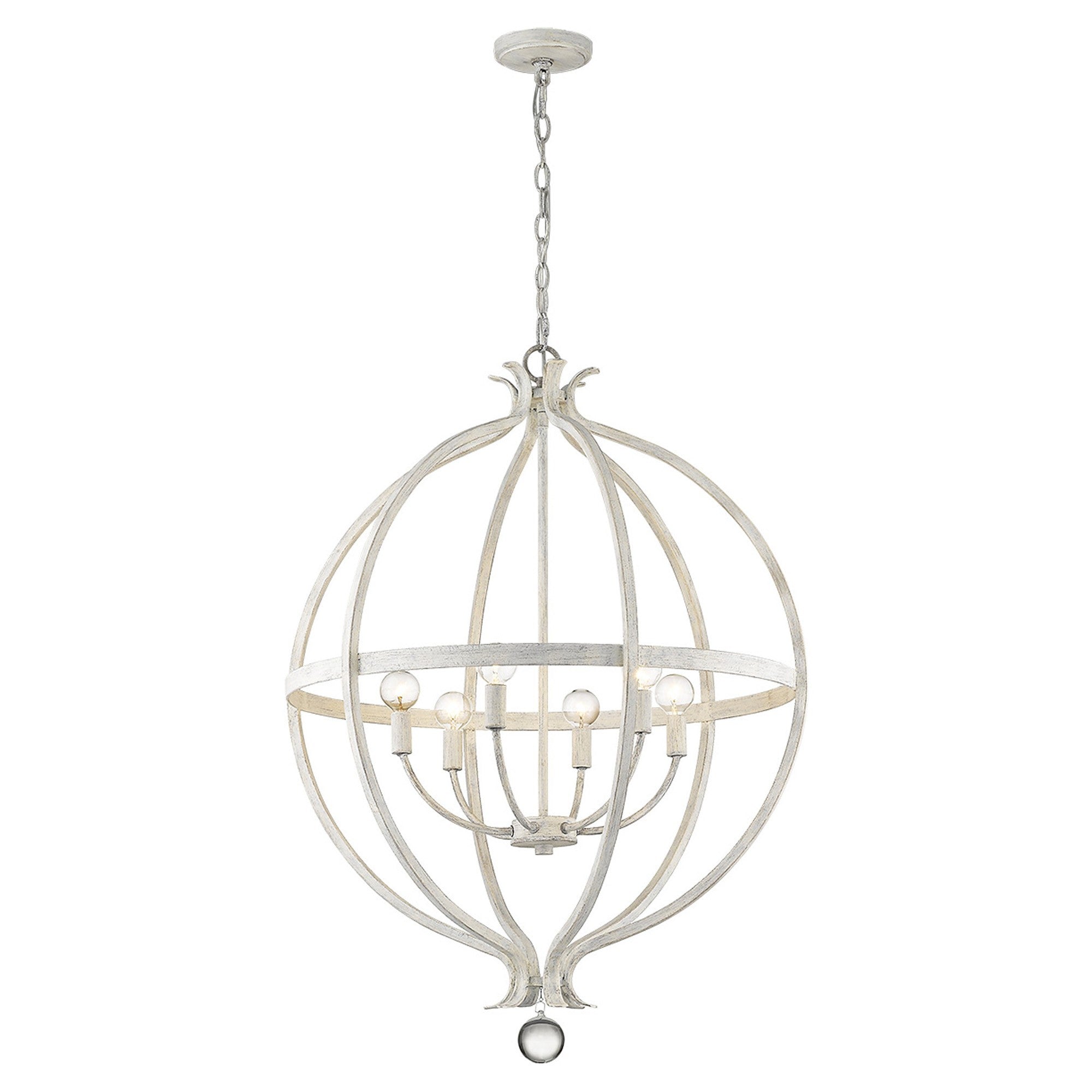 Callie 6-Light Country White Pendant