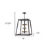 Tiberton 6-Light Oil-Rubbed Bronze Foyer Pendant With Antique Brass Sockets