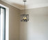 Brooklyn 4-Light Matte Black Pendant With Metal Framework Shade