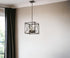 Brooklyn 4-Light Oil-Rubbed Bronze Pendant With Metal Framework Shade