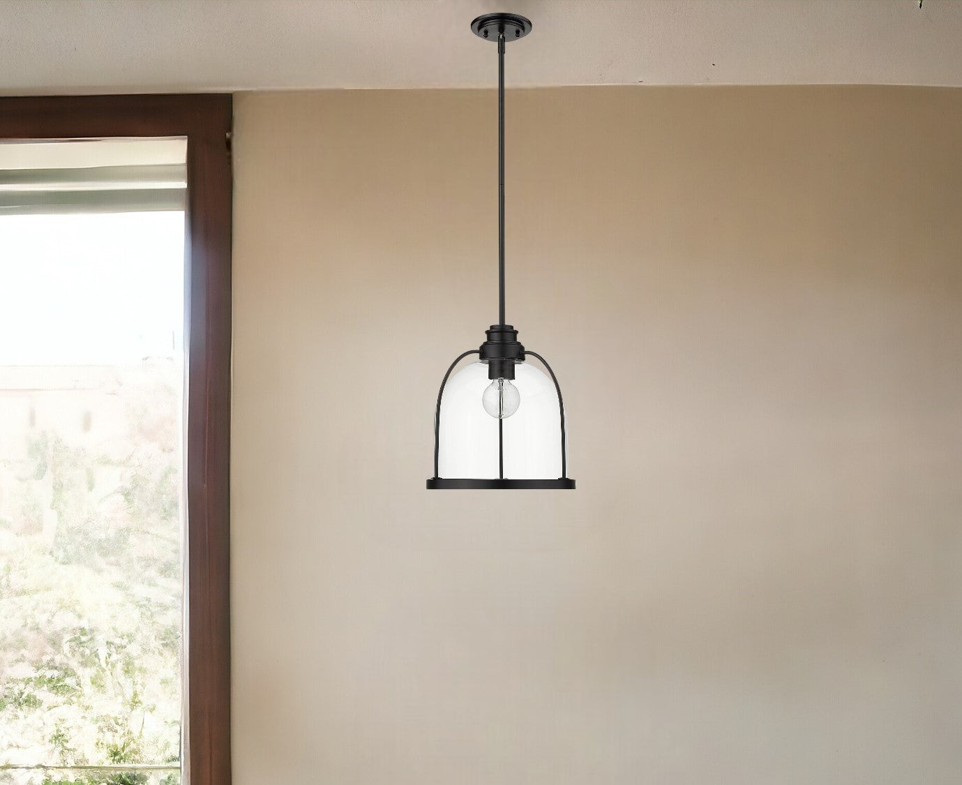 Stanton 1-Light Matte Black Pendant