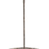 Rebarre 4-Light Antique Silver Drum Pendant With Open Cage Shade