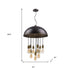 Keough 10-Light Oil-Rubbed Bronze Bowl Pendant With Raw Brass Sockets