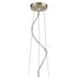 Layla 1-Light Washed Gold Bowl Pendant With Gloss White Interior Shade