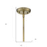 Solea 12-Light Antique Brass Chandelier