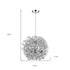 Mingle 3-Light Polished Chrome Pendant With Faceted Chrome Aluminum Wire Shade