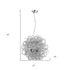 Mingle 4-Light Polished Chrome Pendant With Faceted Chrome Aluminum Wire Shade