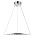 Silver Faux Crystal Bling Ring LED Hanging Light
